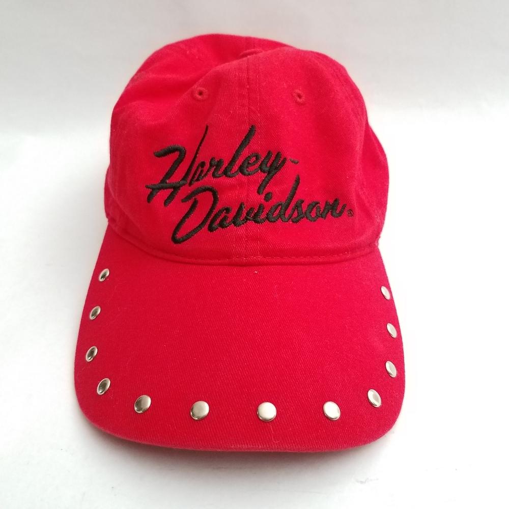 Harley Davidson Studded Embroidered Motorcycle Hat